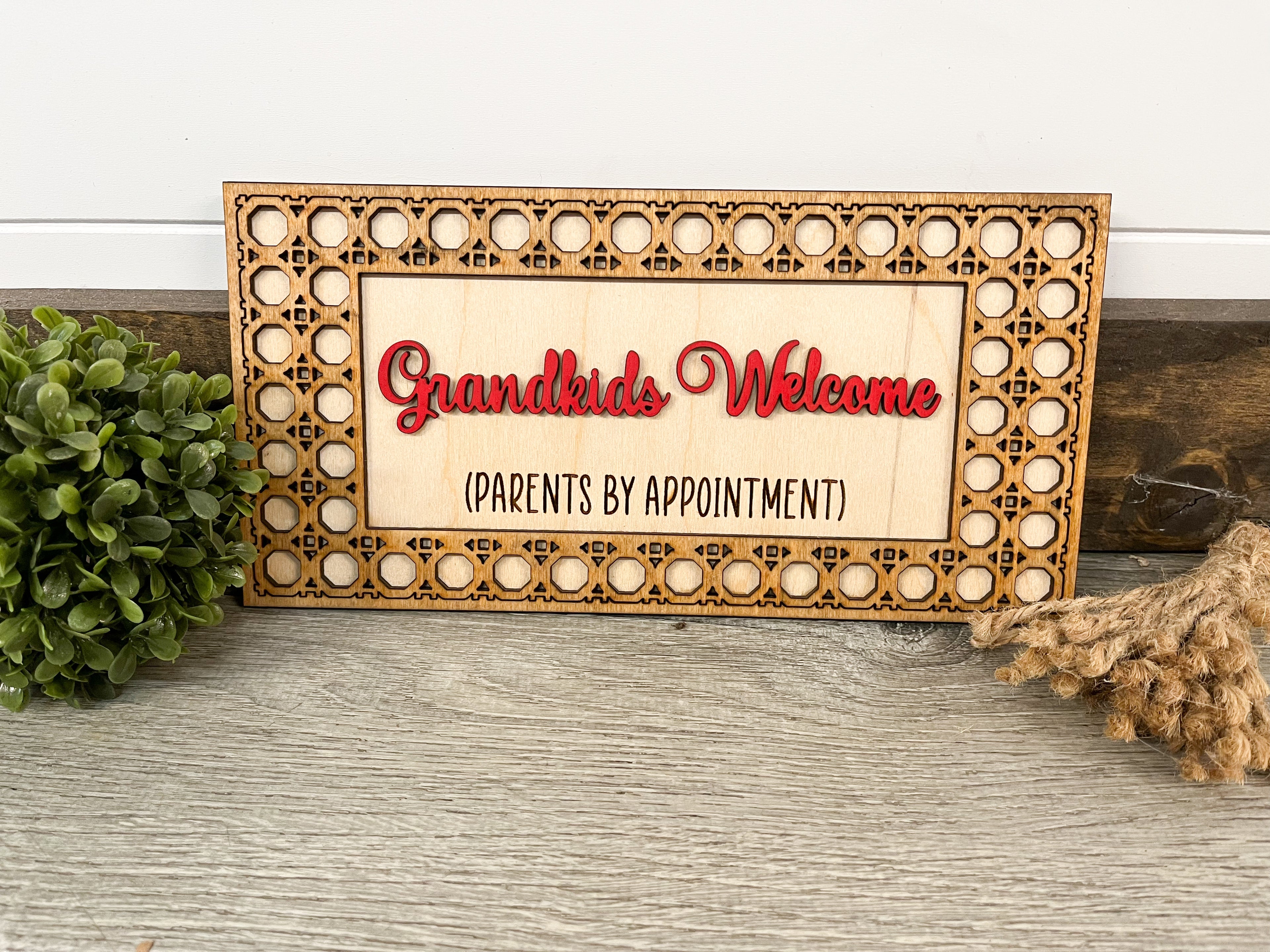 Grandkids Welcome Sign