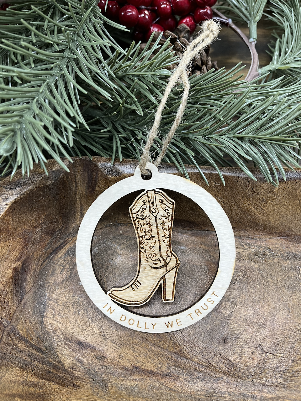 Dolly Wood Ornament