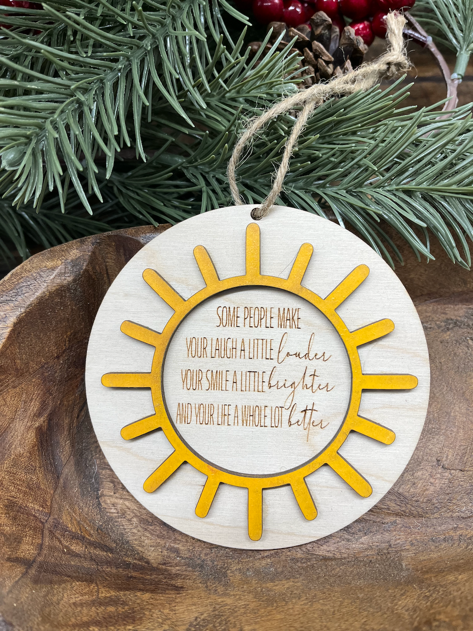 Some People Wood Ornament