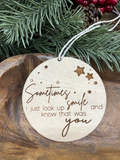 Memorial Wood Ornament