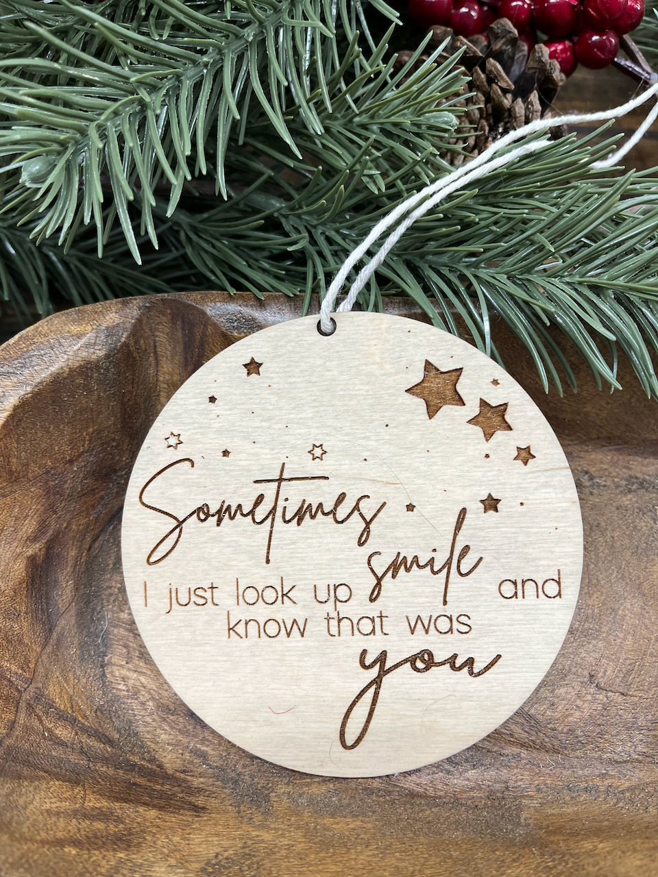 Memorial Wood Ornament