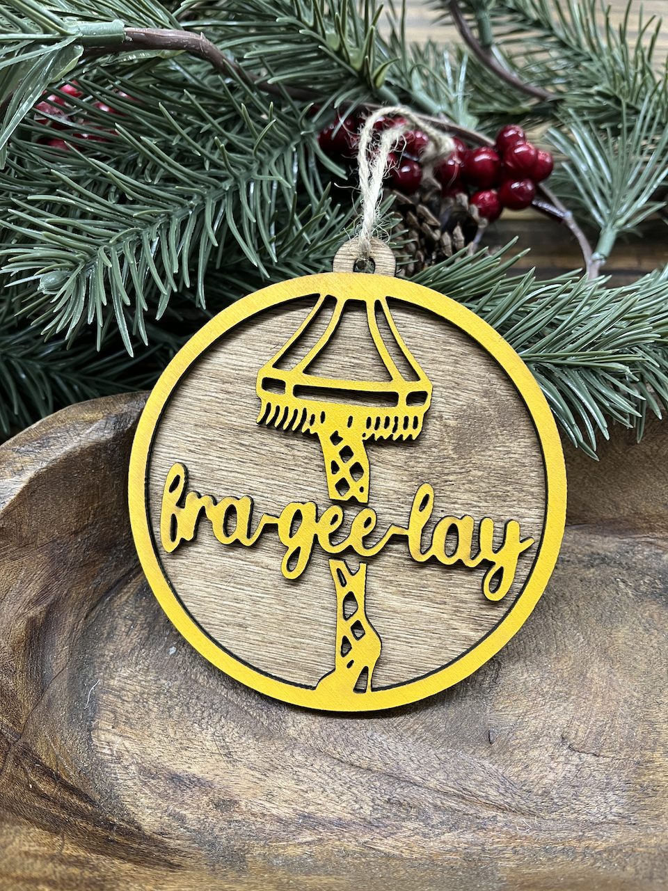 Frageelay Wood Ornament