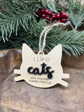 Cat Wood Ornament