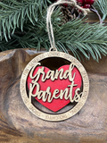 Grandparents Wood Ornament