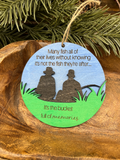 Fishing Wood Ornament