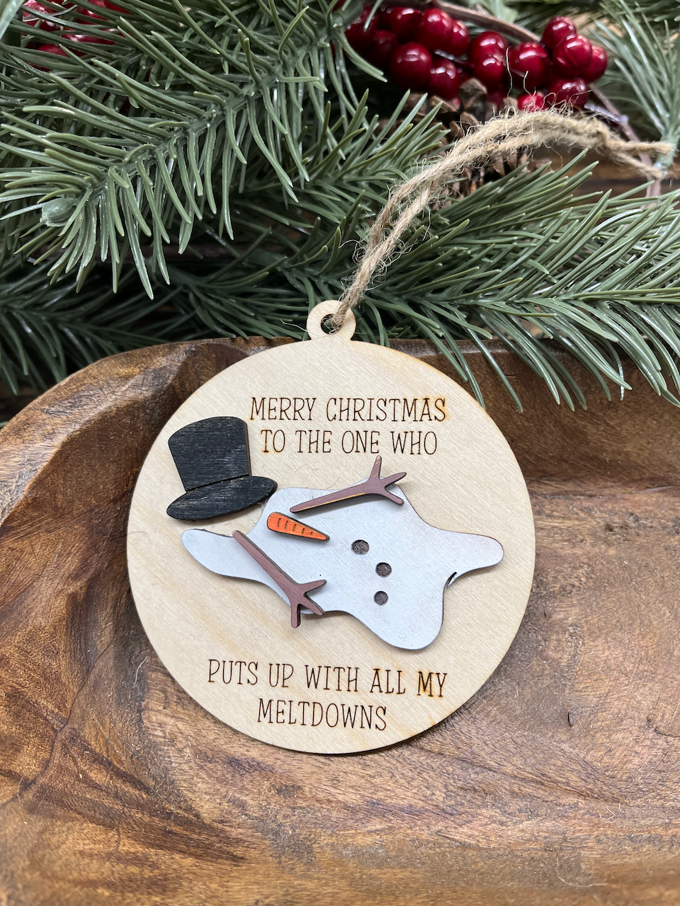 Friendship Wood Ornament