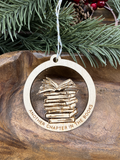 Another Chapter Wood Ornament