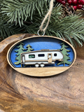 Camper Wood Ornament