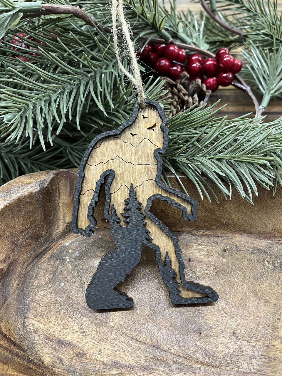 Bigfoot Wood Ornament