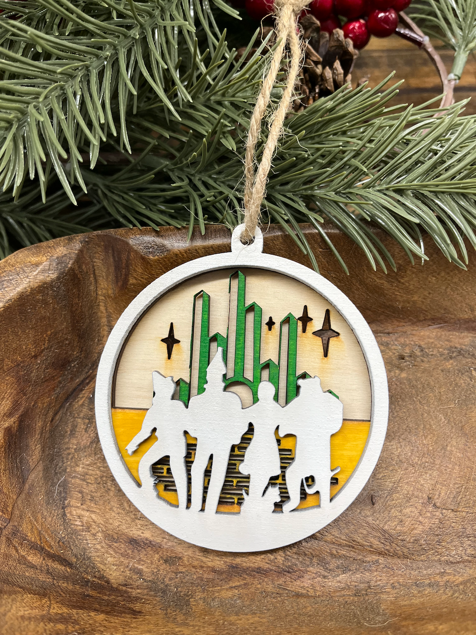 Wizard of Oz Wood Ornament