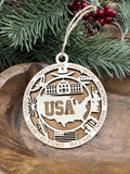 USA Wood Ornament