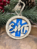 EMT Wood Ornament