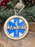 Paramedic Wood Ornament