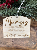 Nurses Wood Ornament