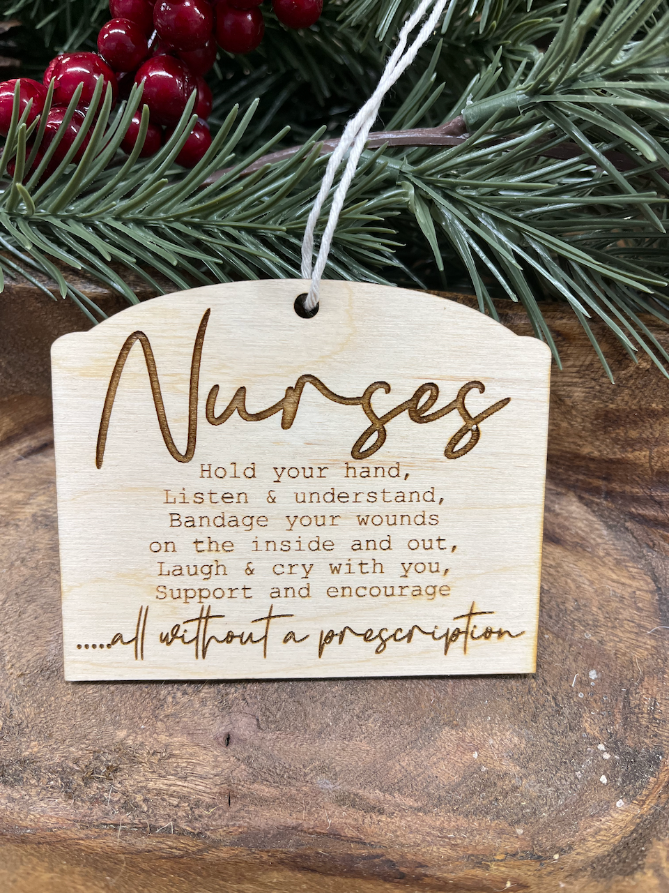 Nurses Wood Ornament
