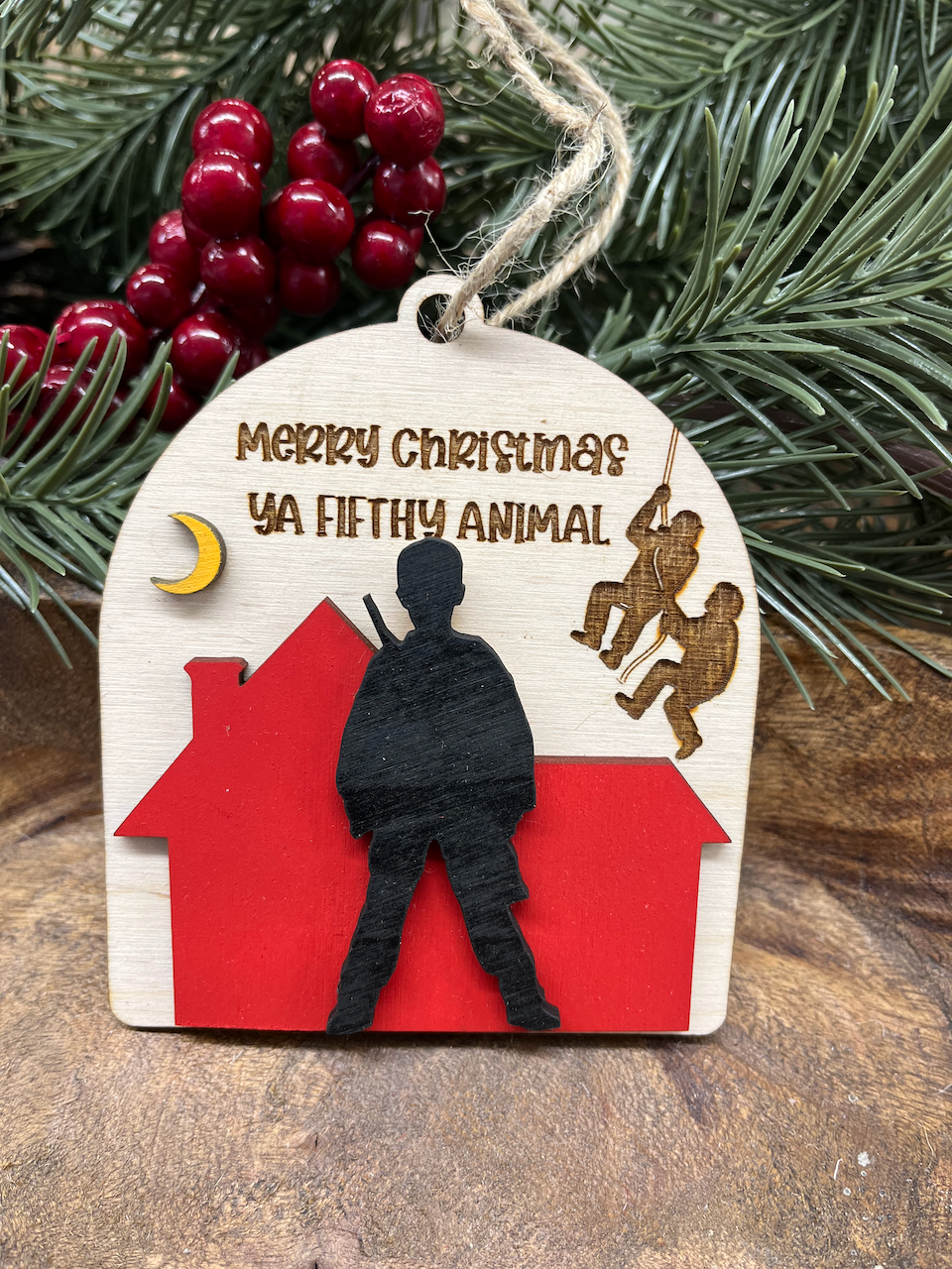 Home Alone Wood Ornament