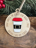 Coffee Wood Ornament