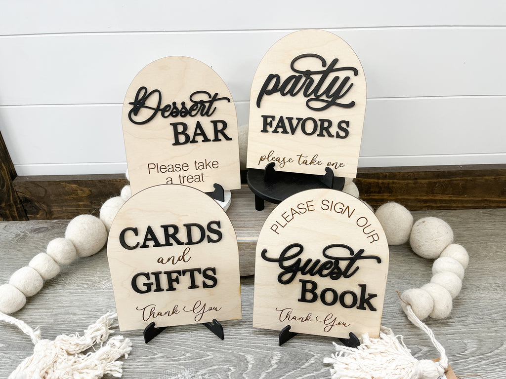 Wedding Ceremony Reception Signs
