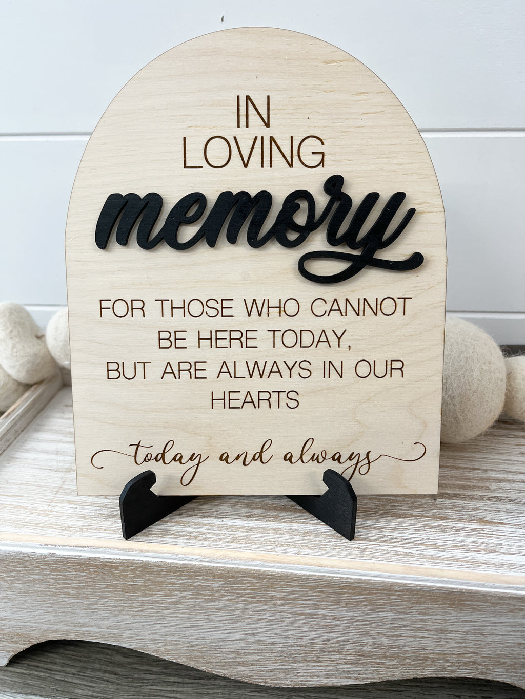 In Loving Memory Sign
