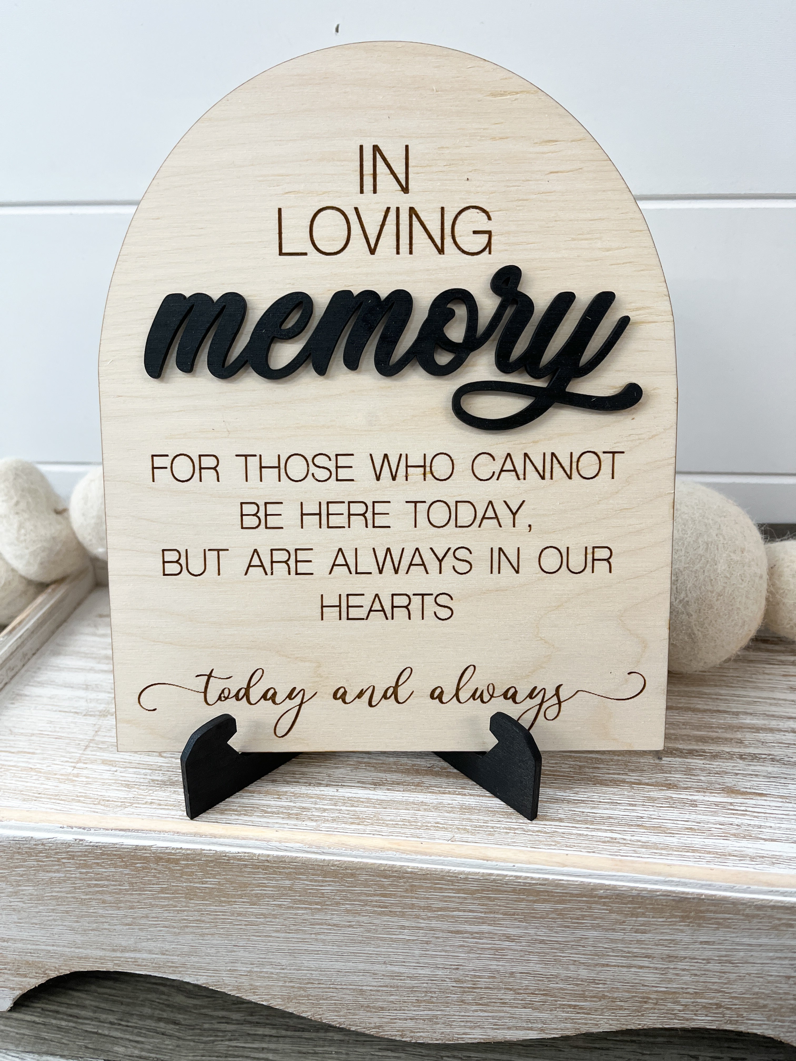 In Loving Memory Sign