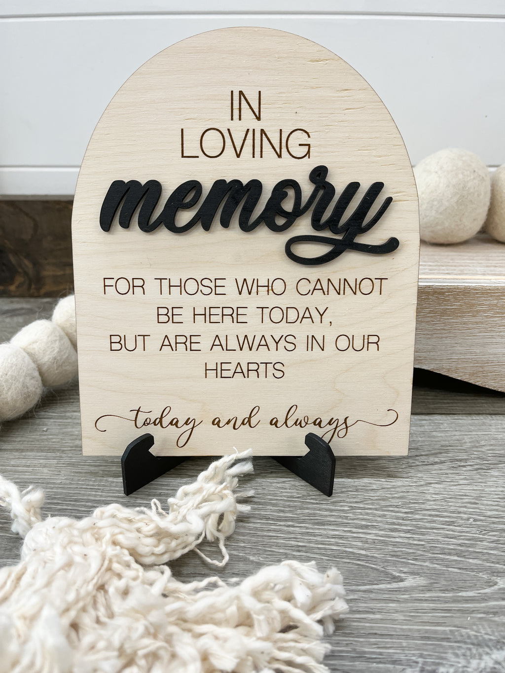In Loving Memory Sign