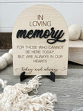 In Loving Memory Sign