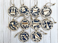 A-G State Wood Ornaments