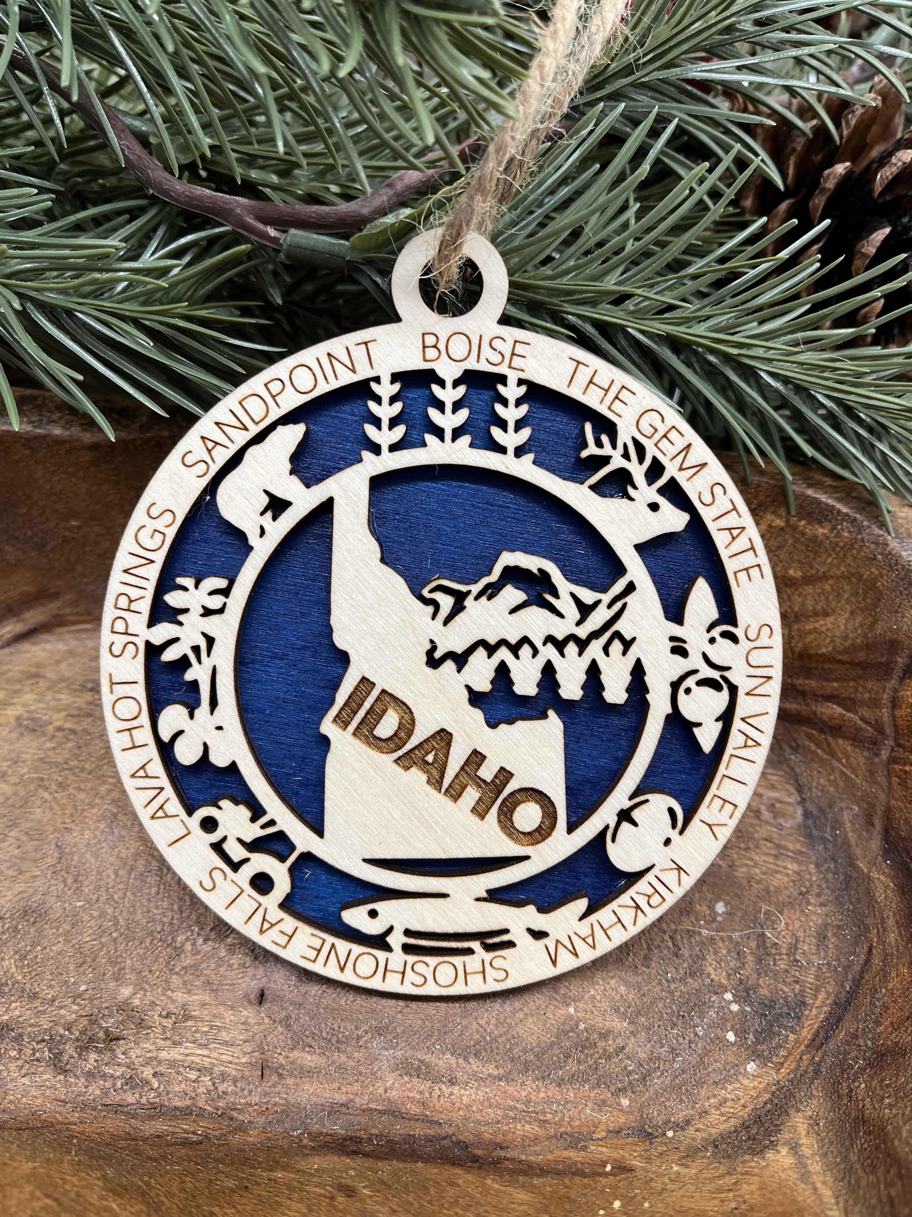H-M State Wood Ornaments
