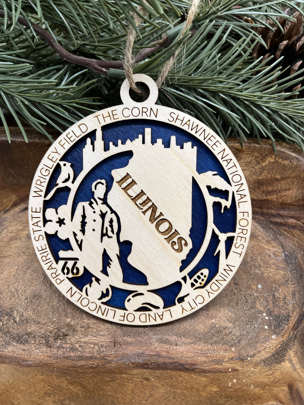H-M State Wood Ornaments
