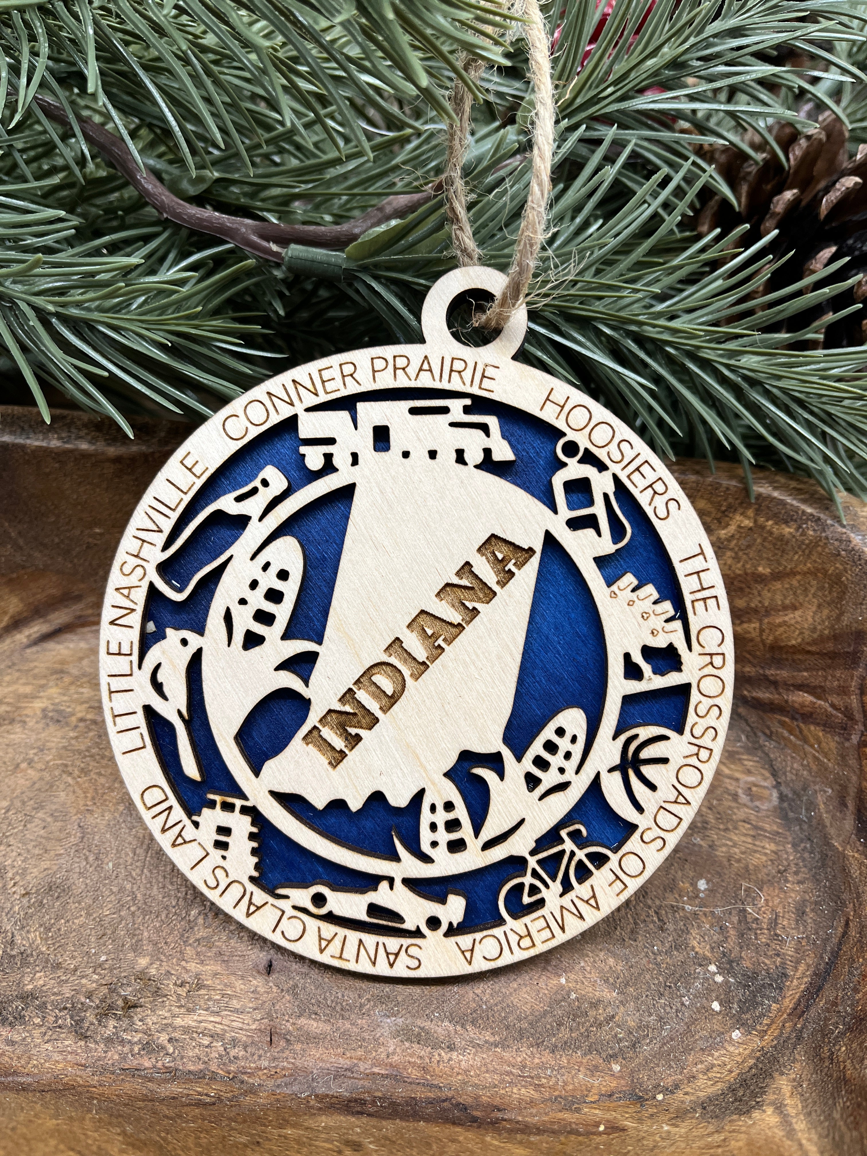 H-M State Wood Ornaments