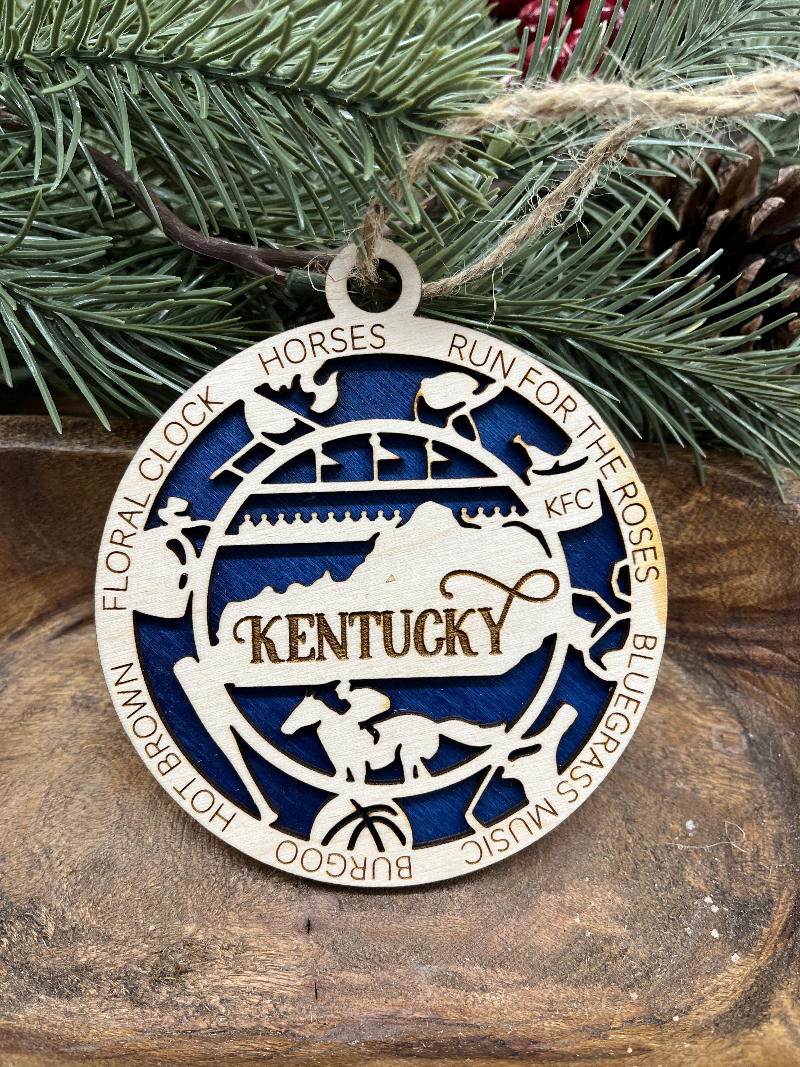 H-M State Wood Ornaments