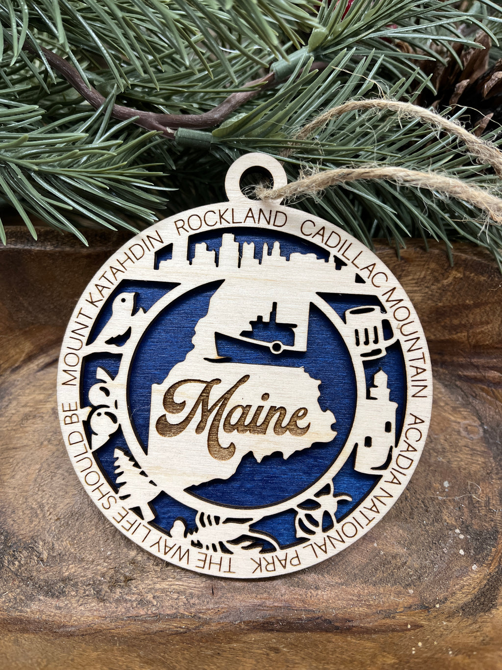 H-M State Wood Ornaments