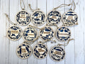 N-S State Wood Ornaments
