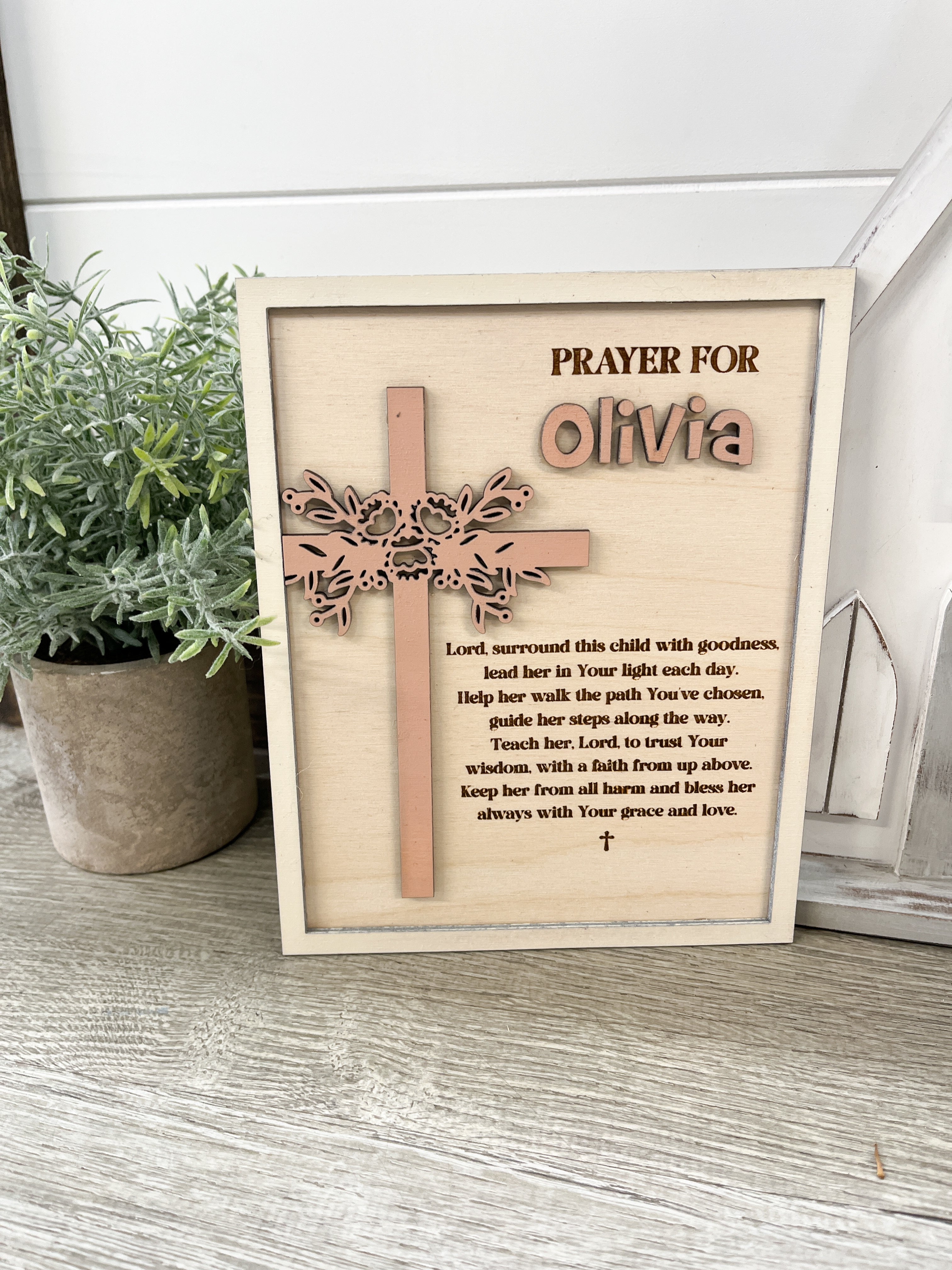 Baptism First Communion Confirmation Prayer Sign