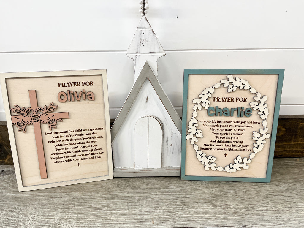 Baptism First Communion Confirmation Prayer Sign