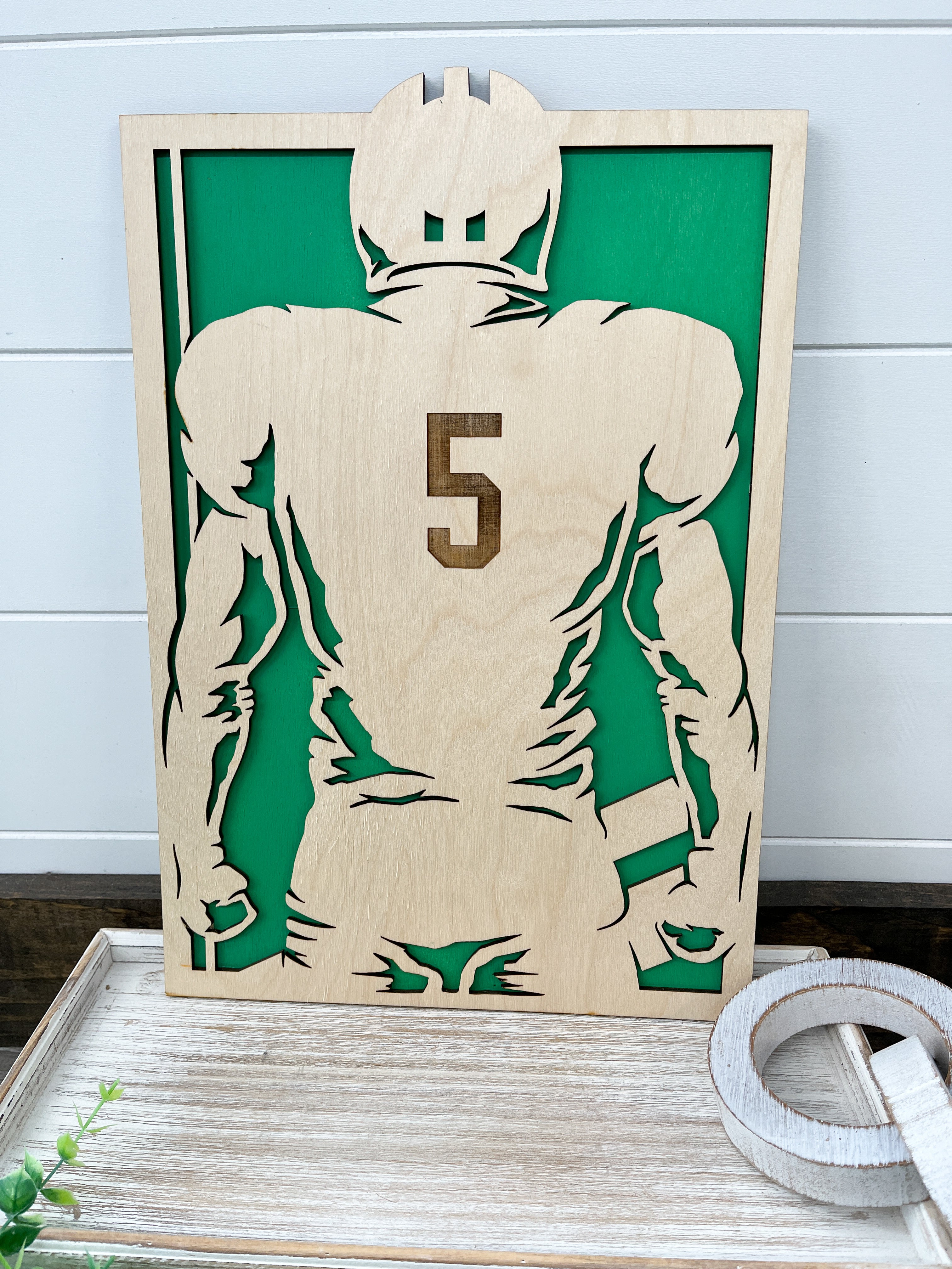 Back View Personalized Sports Sign