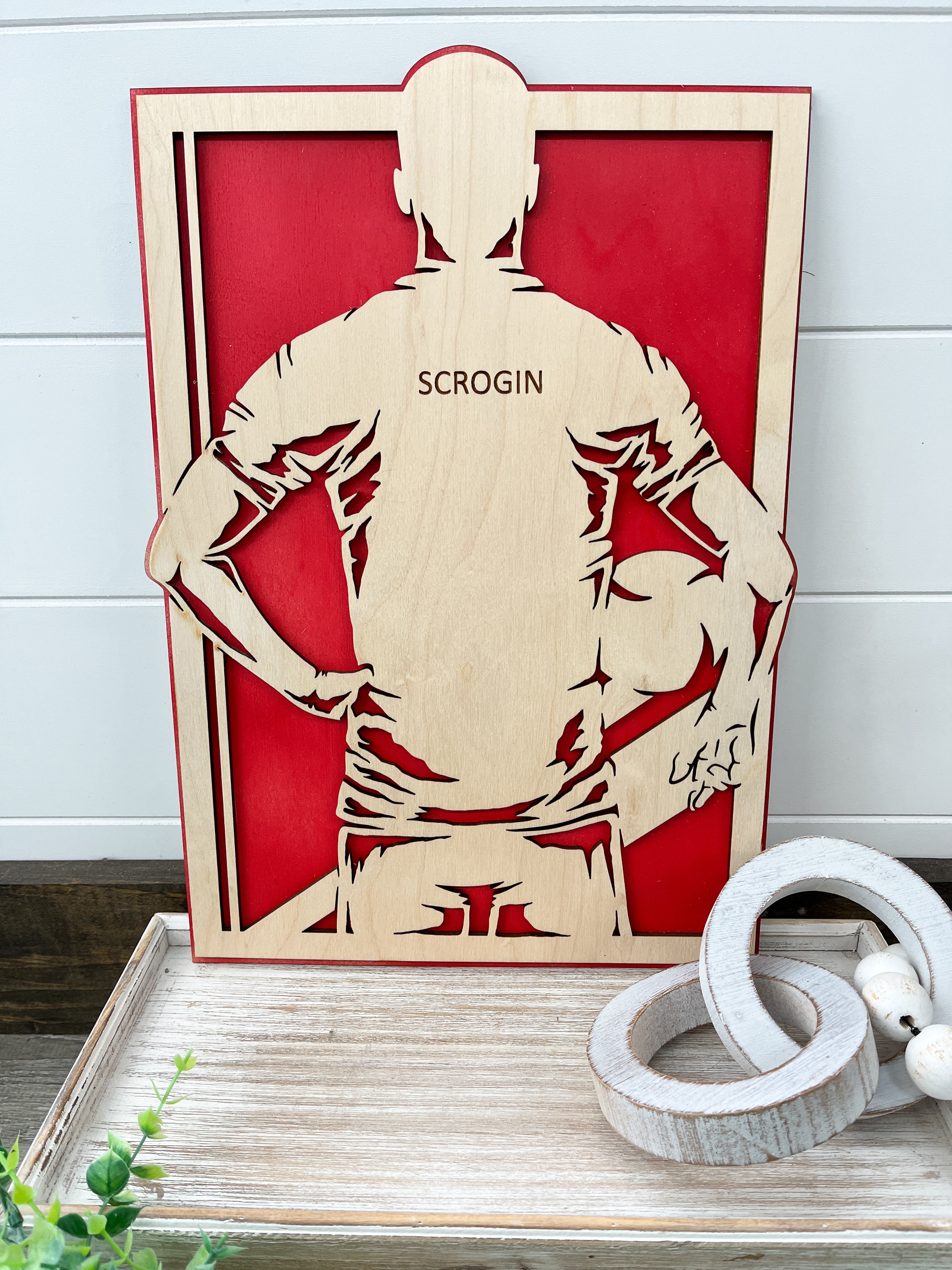 Back View Personalized Sports Sign