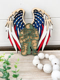 Soldier Kneeling with Wings