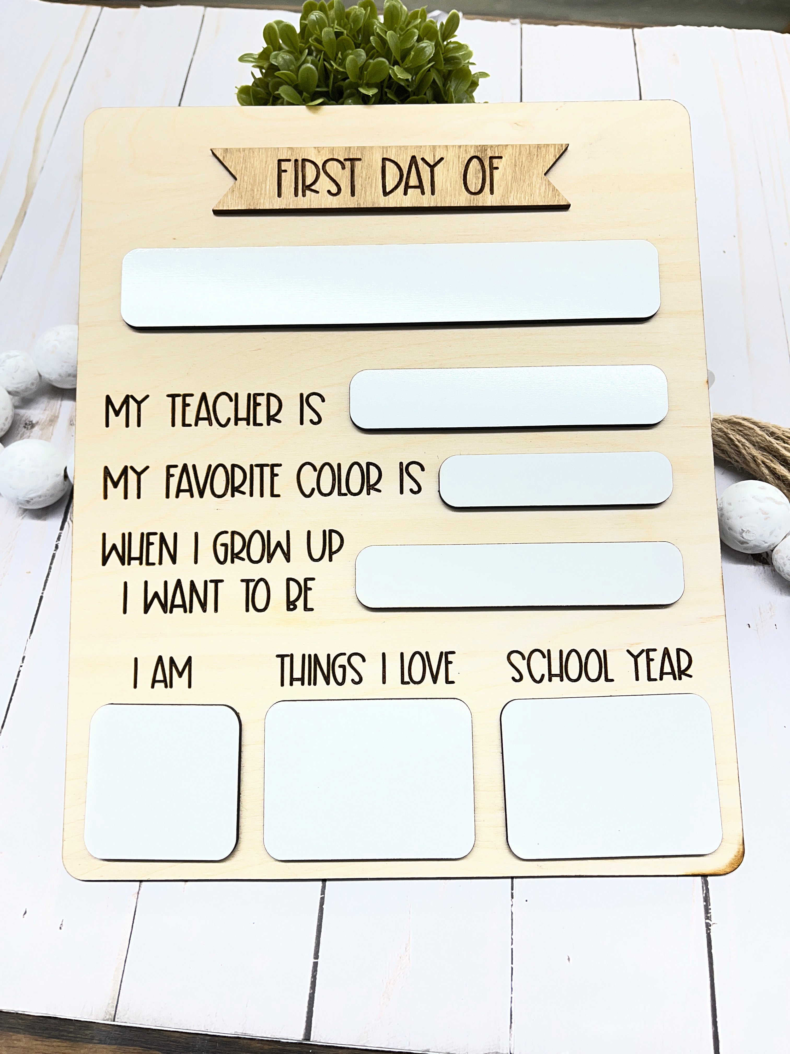 First Day of School Sign