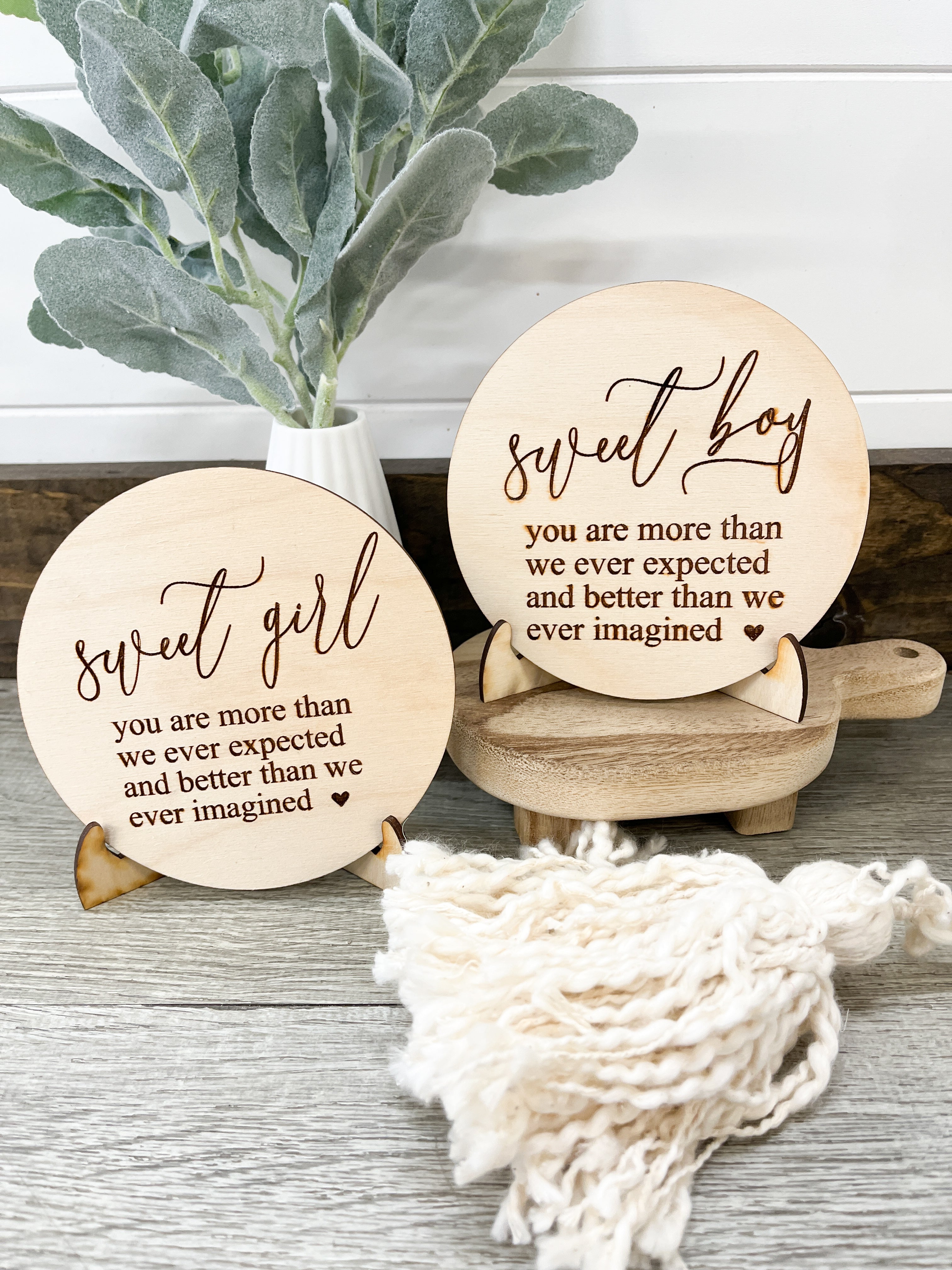 Sweet Boy/Girl Photo Prop