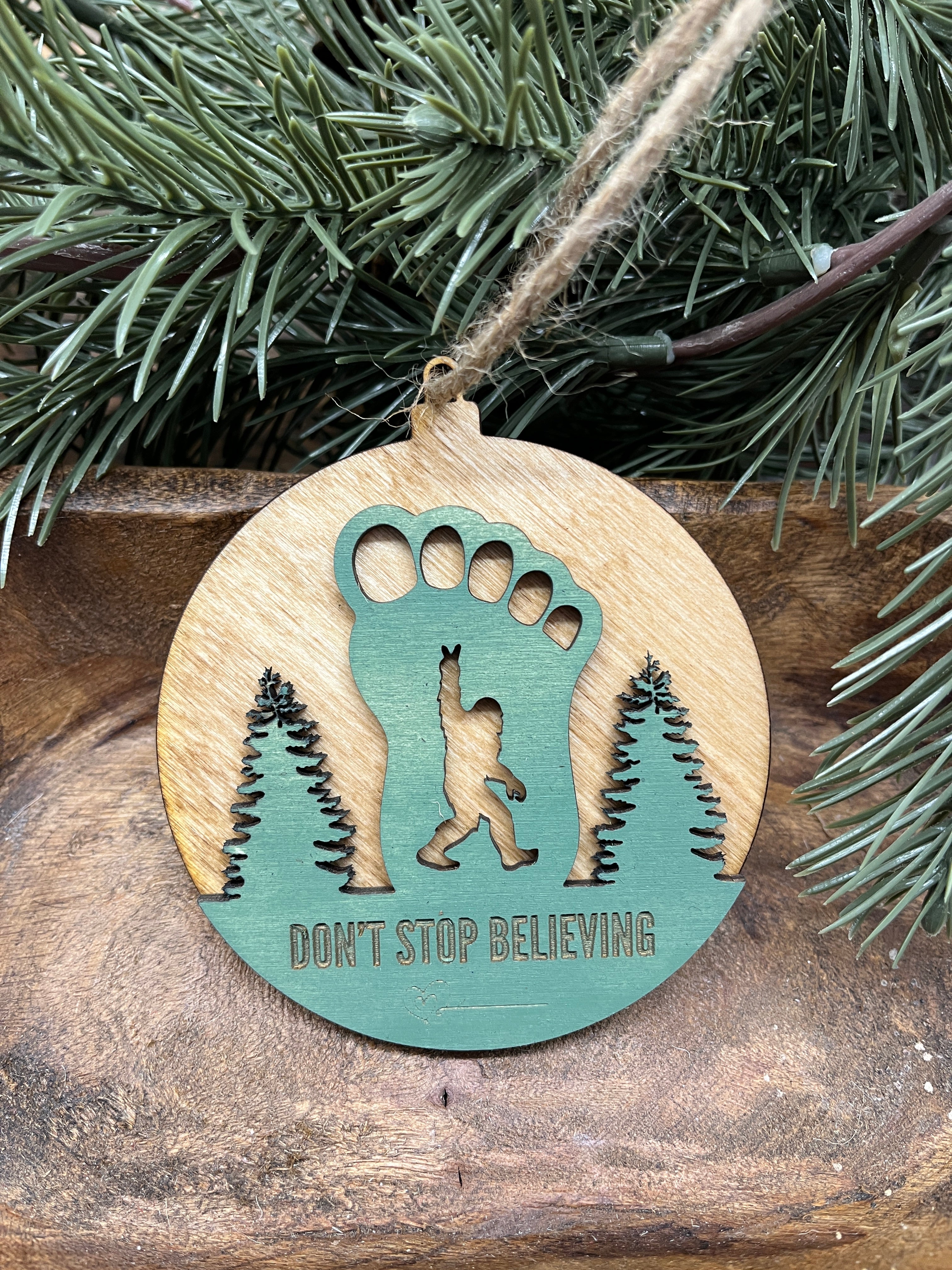Bigfoot Wood Ornament