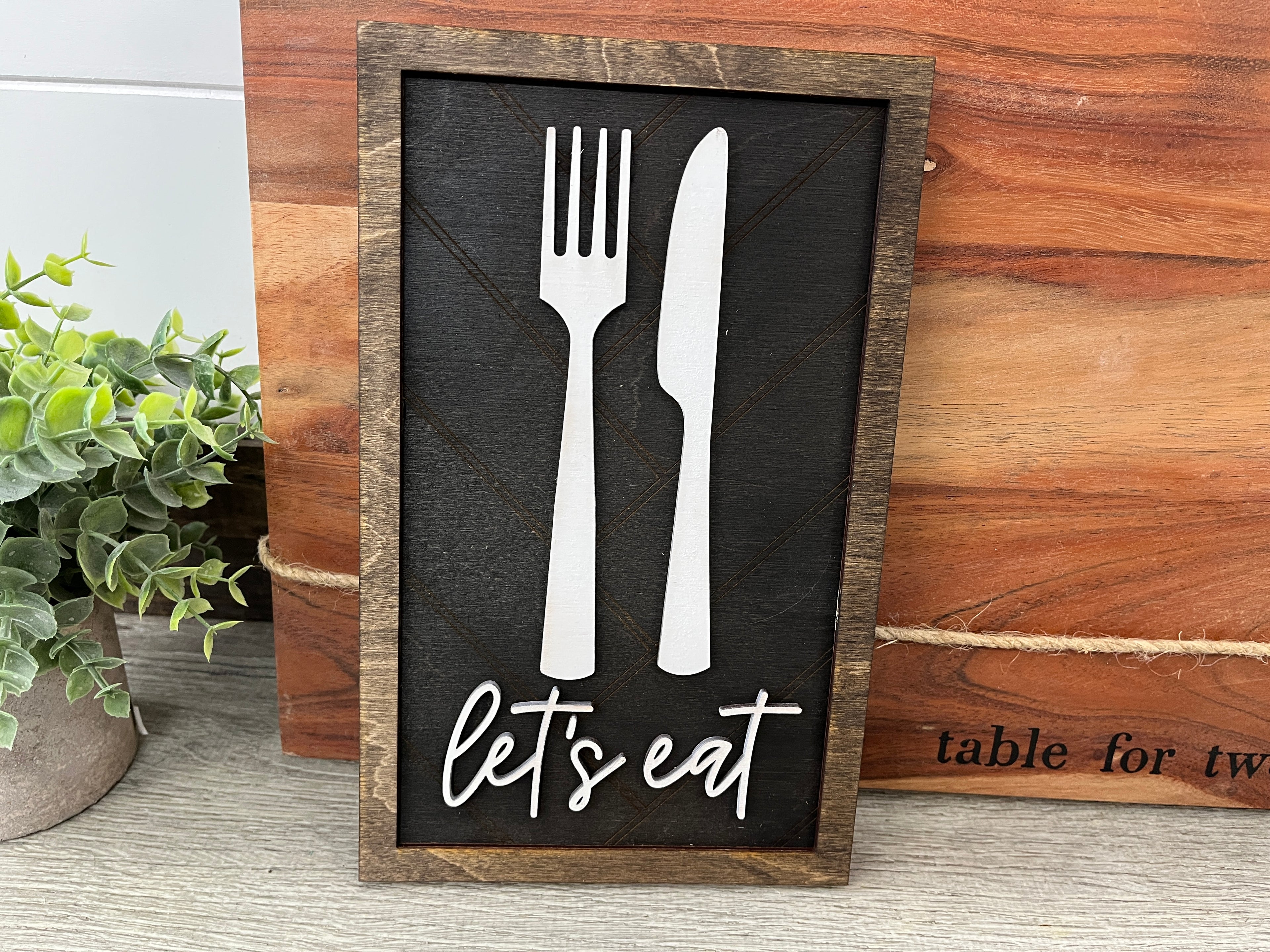 Let's Eat Sign