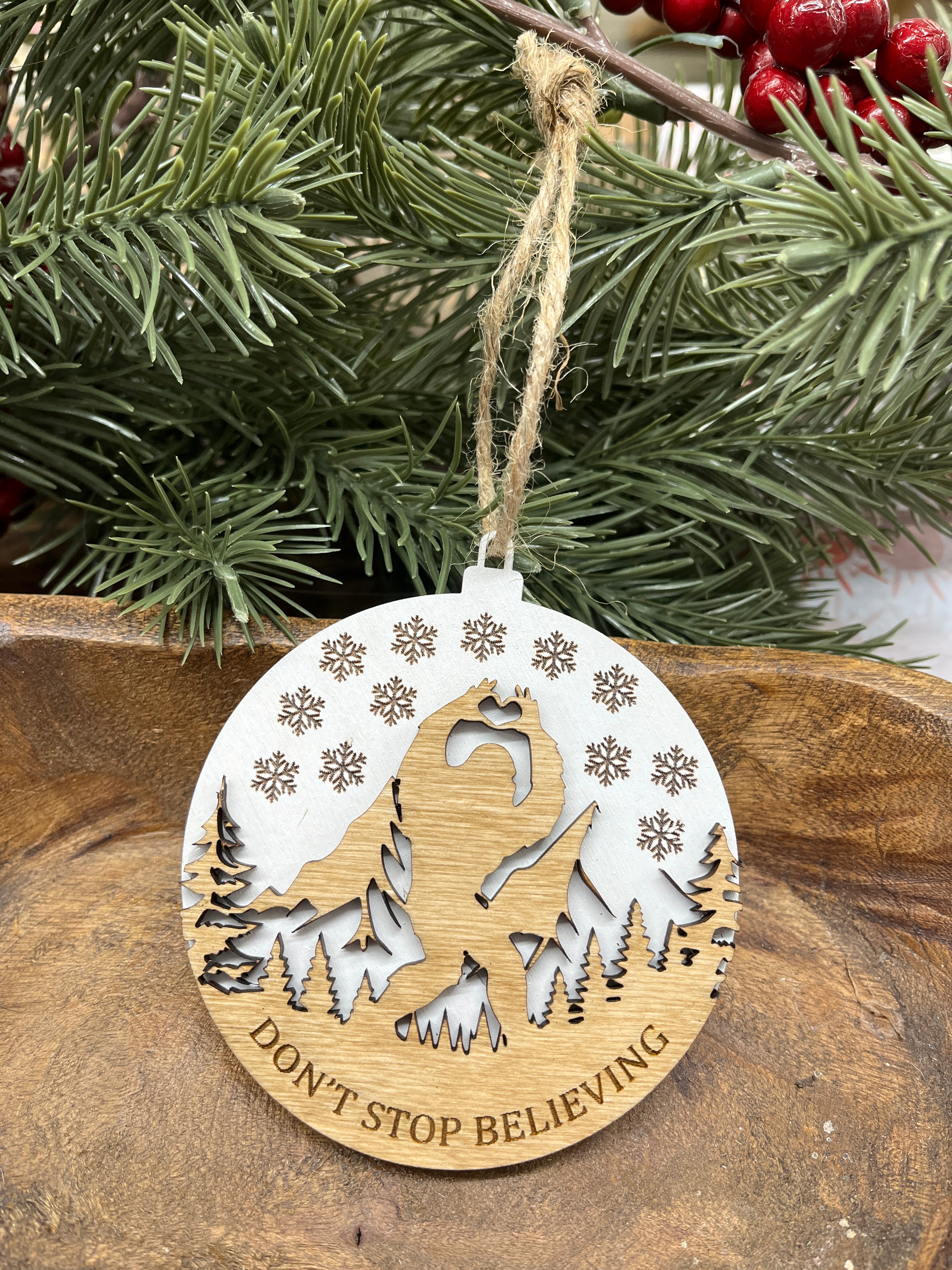 Bigfoot Wood Ornament