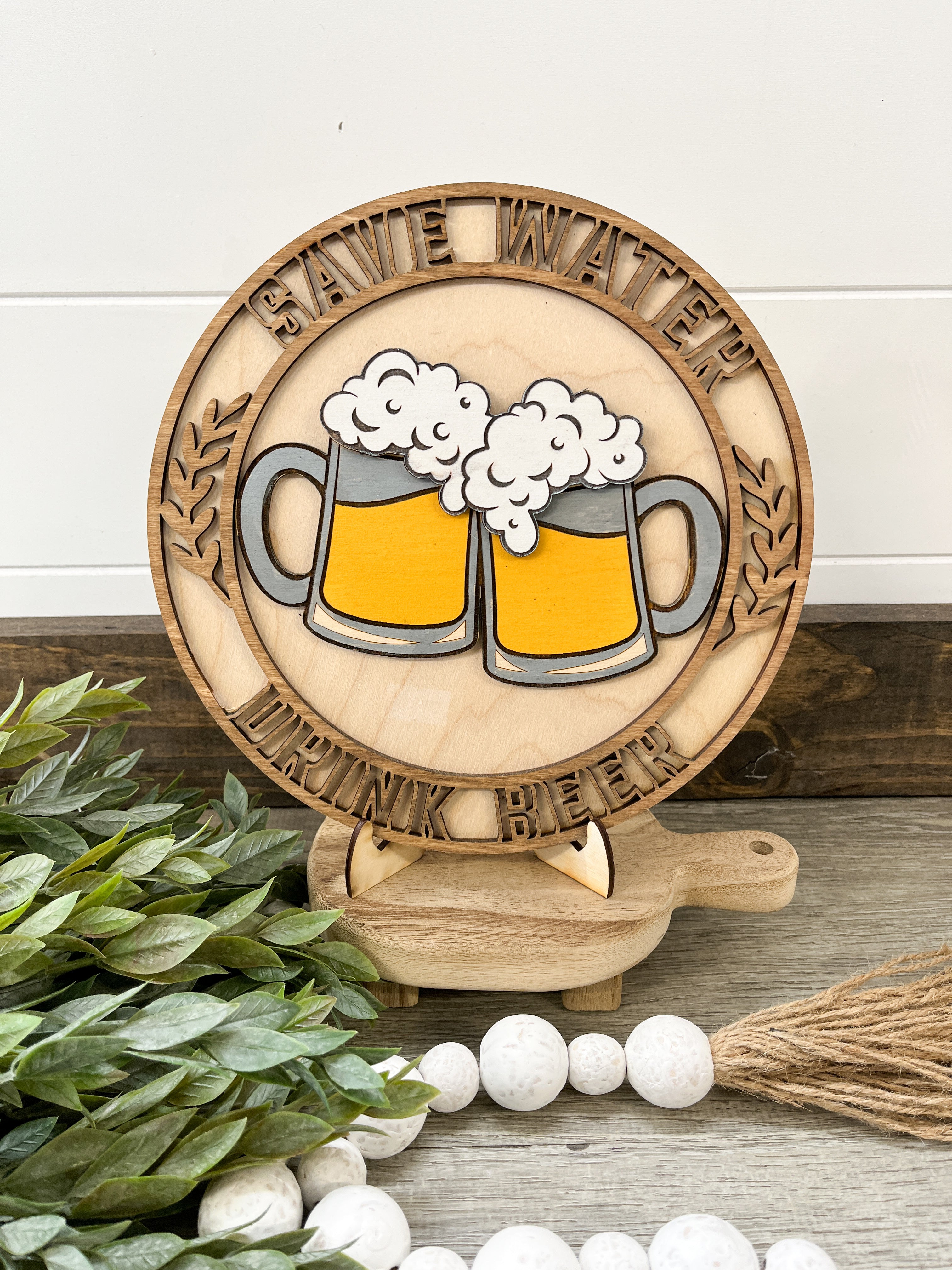 Save Water Drink Beer Sign