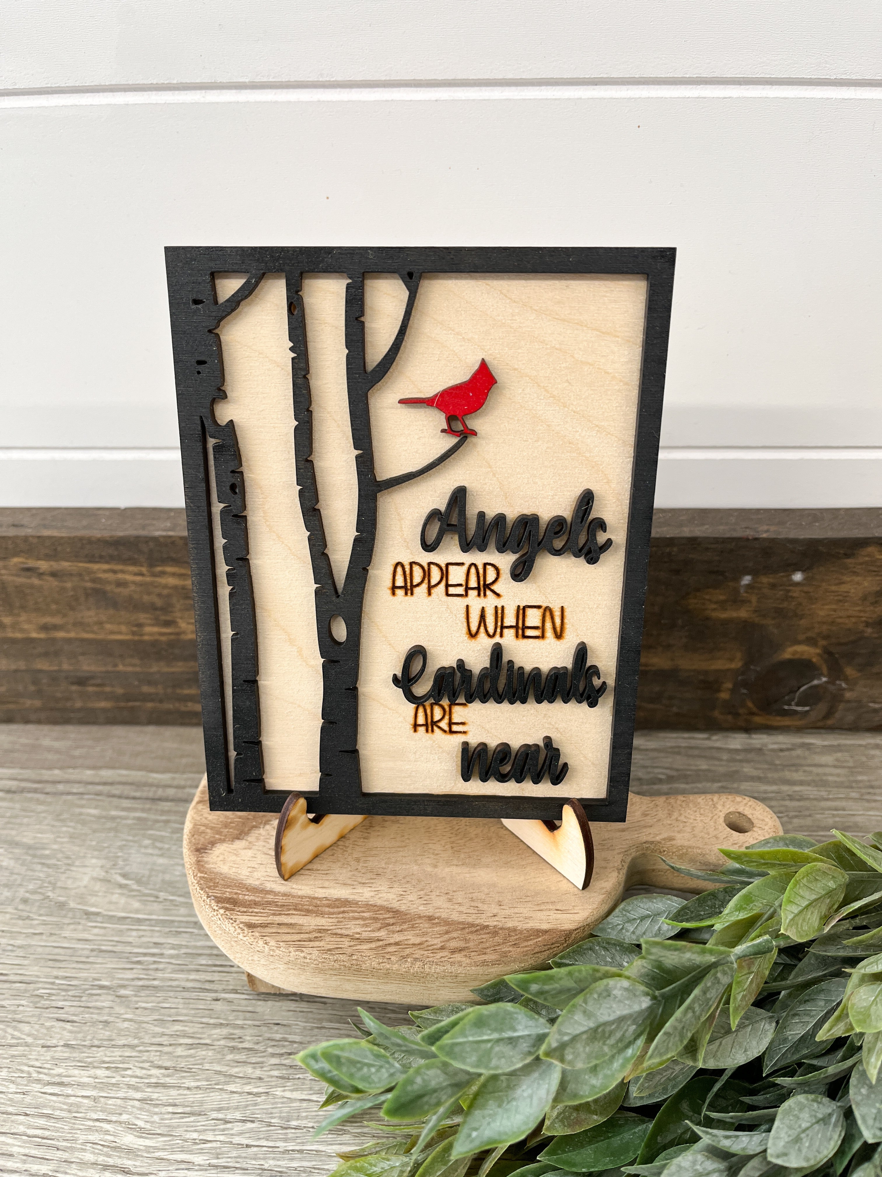 Angels Appear When Cardinals Are Near Mini Sign