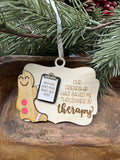 Friendship Therapy Wood Ornament