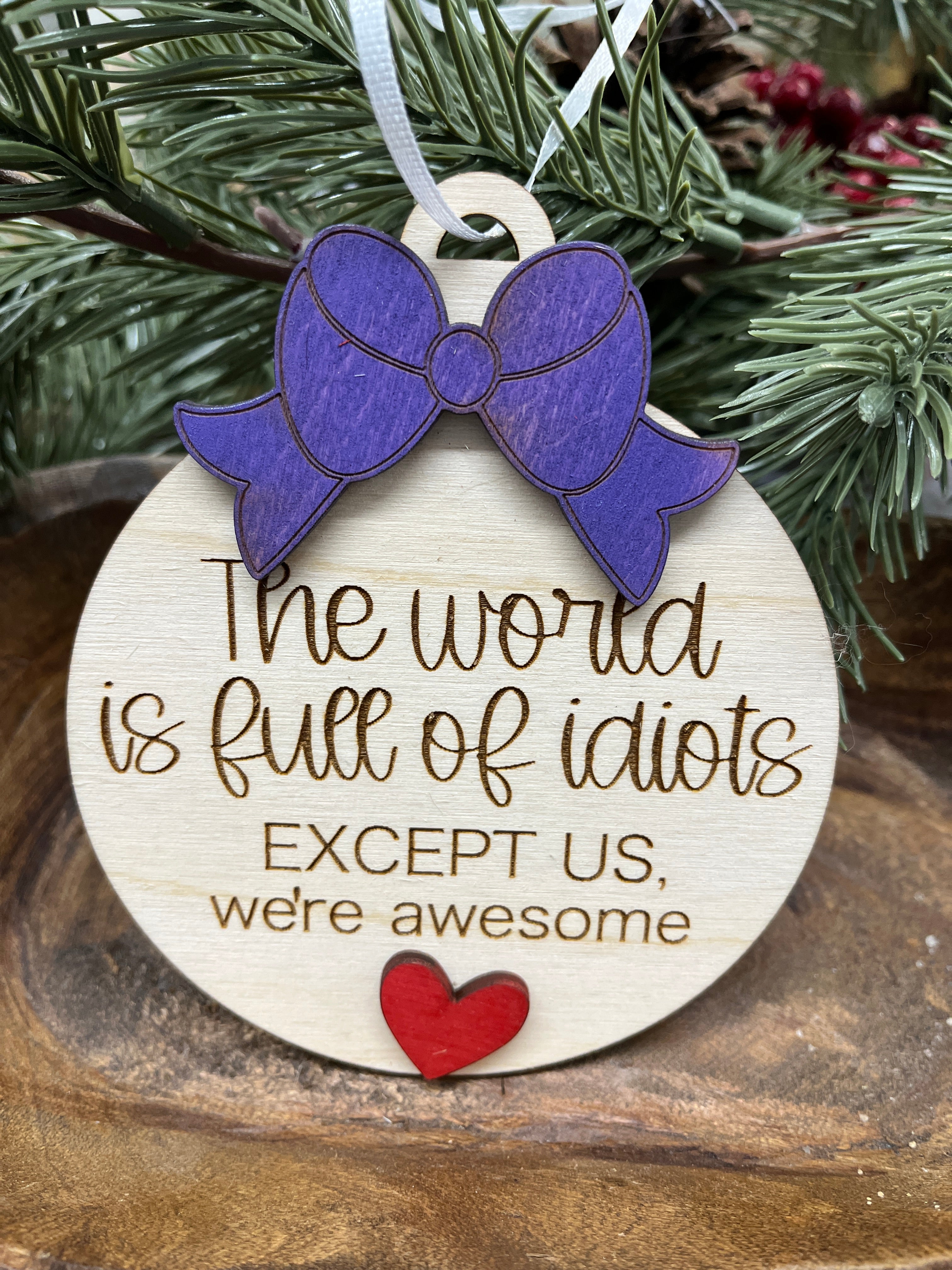 Friendship Wood Ornament