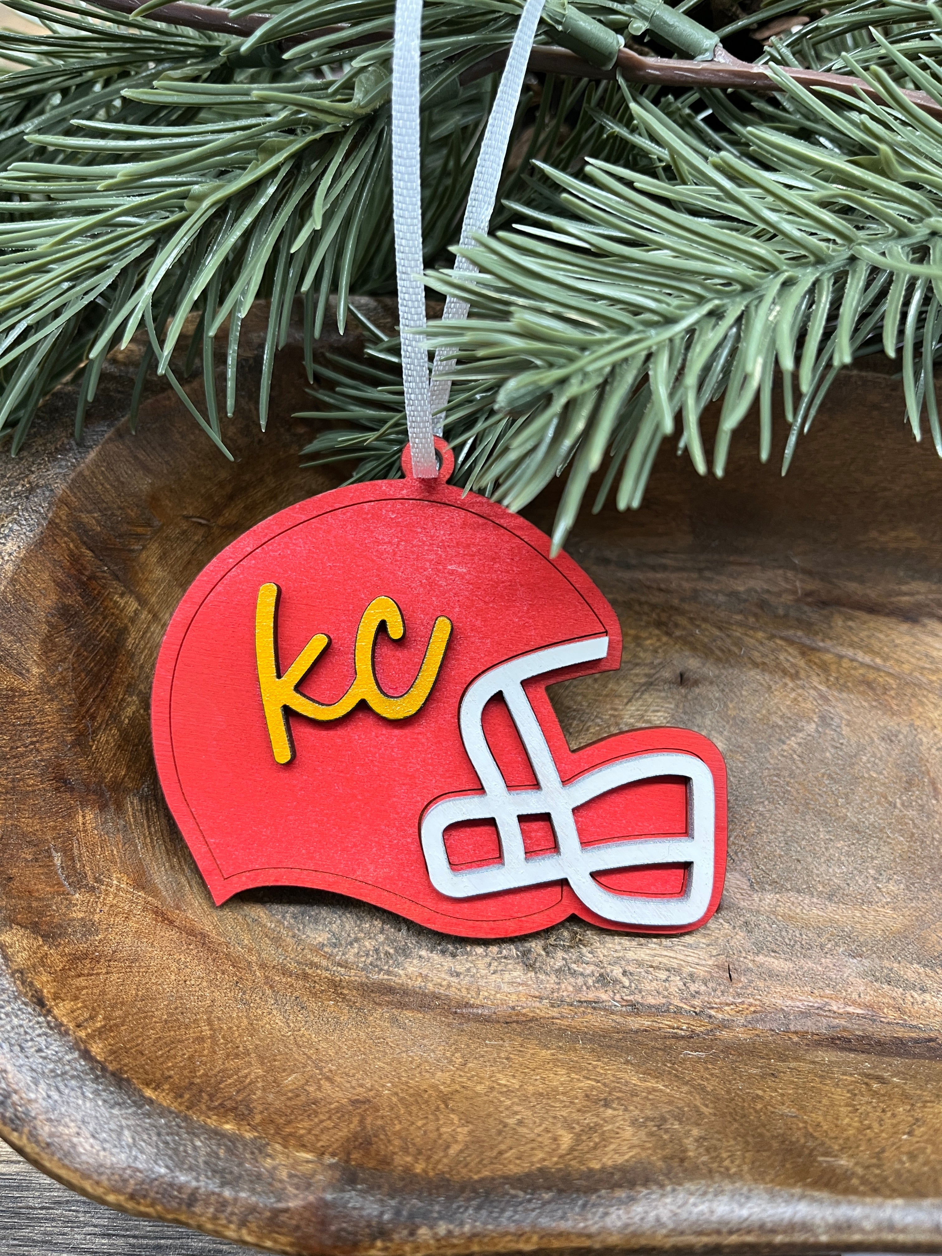 Chiefs Wood Ornament