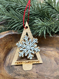 Merry Christmas Wood Ornament