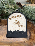 Personalized Family Wood Ornament